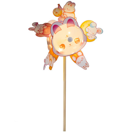 买2送1【可旋转的风车灯 防水不易破】中秋手工风车灯 PVC防水透光强 DIY手工灯笼材料包 超炫酷灯笼造型 商品图4