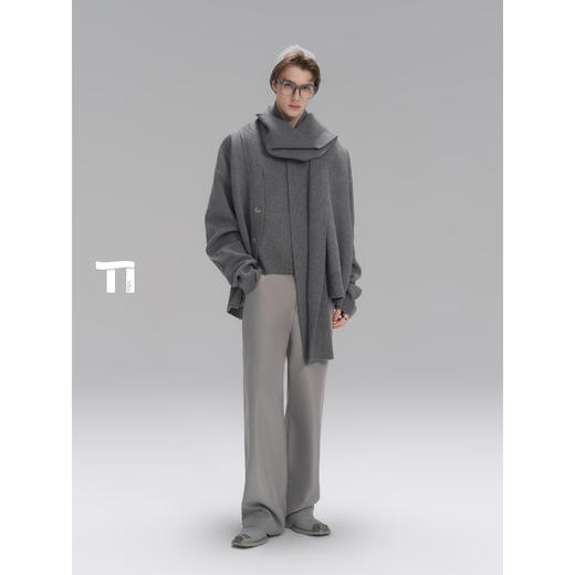 启世录TIWILLTANG“雾隼尘隐”拥抱隙针织开衫 商品图3