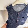 骆柒柒花朵牛仔马甲 | 一件马甲盘活全衣柜，怎么穿都时髦 商品缩略图8