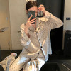 法式减龄睡衣女春秋新款简约波点长袖长裤冰丝家居服时尚套装新款新品 商品缩略图0