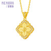 【新品首发】四叶草吊坠 黄色18k金宫廷风双面佩戴四叶草挂坠MEMORA诗普琳KP225301（线上专供） 商品缩略图5