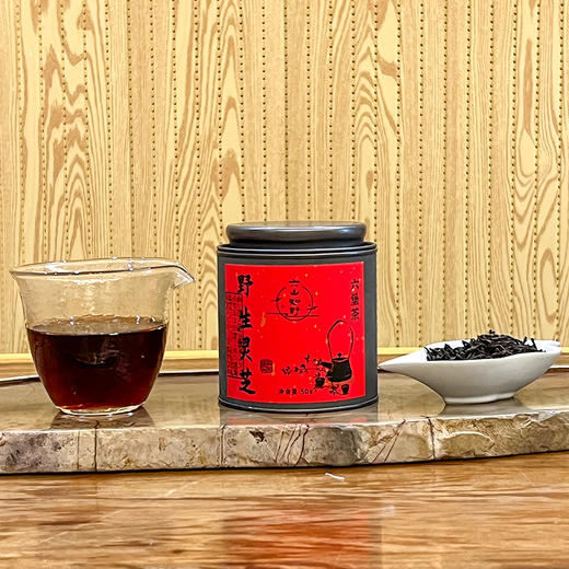 【灵芝六堡】六山知野丨2016灵芝六堡 广西六堡茶 黑茶 50g/250g/2500g 罐装（支持试喝1泡） 商品图1