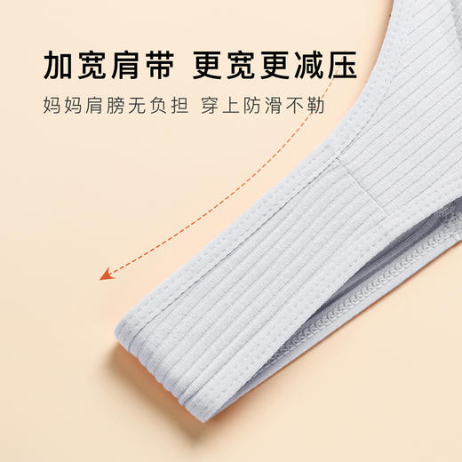 【2件装】便捷前开扣中老年妈妈内衣女舒适薄棉杯背心式文胸罩螺纹老年文胸 商品图5