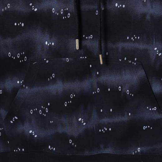 WY1047SDSA秋冬新款痞帅男装韩版扎染撞色泡泡印花抽绳连帽卫衣时尚百搭 商品图3