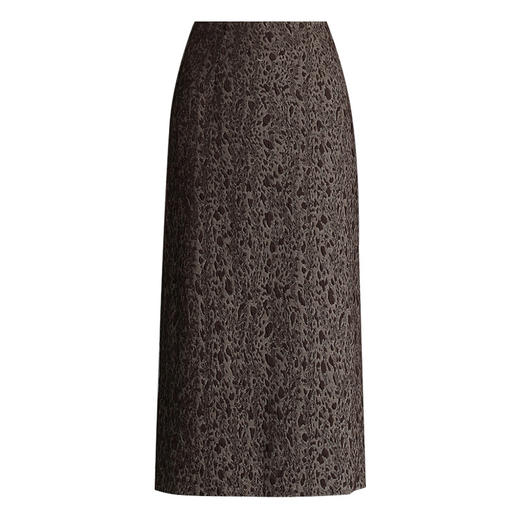 MYX印花中长款时尚直筒裙开叉包臀一步裙2025年秋季新款高腰半身裙 商品图4