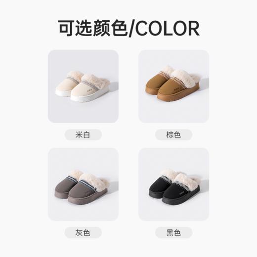 2025外贸原单男女款UG费尔岛风奢暖云朵绒棉拖（脚宽脚厚卡码拍大一码） 商品图7