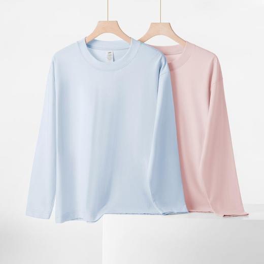 【新疆棉长袖T恤男女款】优质长绒棉 上身舒适亲肤 透气不闷汗 挺阔有型 修饰肩型 男女同款 商品图7