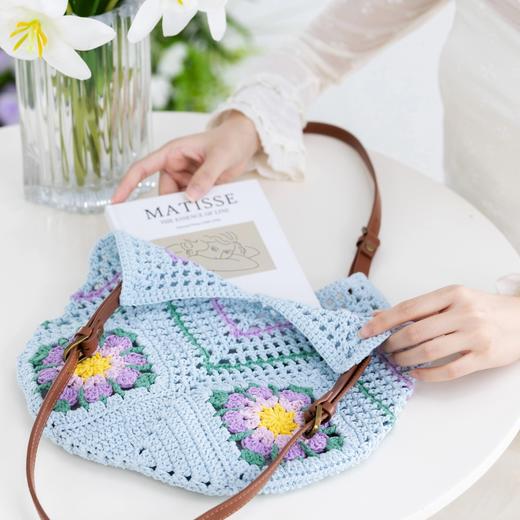 苏苏姐家花涧单肩包手工diy编织钩针毛线团自制包包材料包 商品图2