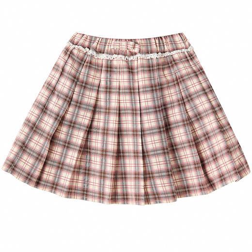 笛莎Deesha 童装女童半身裙2025冬新款女童学院格子百褶裙 商品图4