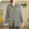 GYH 6152格子休闲上衣长袖衬衫舒适衬衣 商品缩略图2