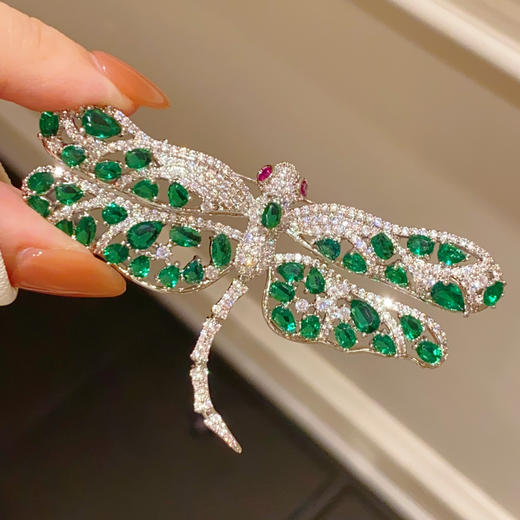 法式宫廷轻奢蜻蜓胸针胸花优雅精致外套别针 商品图2