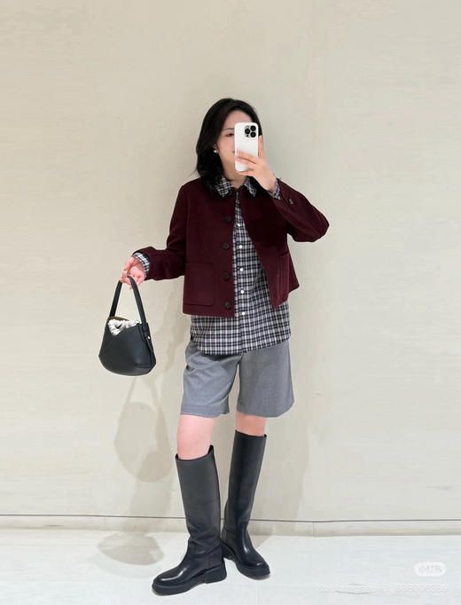 98-2 独家圆正 小禾早秋羊毛中裤 商品图5