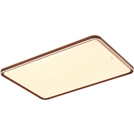 欧普（OPPLE）观澜·25新led全光谱护眼客厅吸顶灯原木风创意胡桃色极简新中式灯具 商品图6