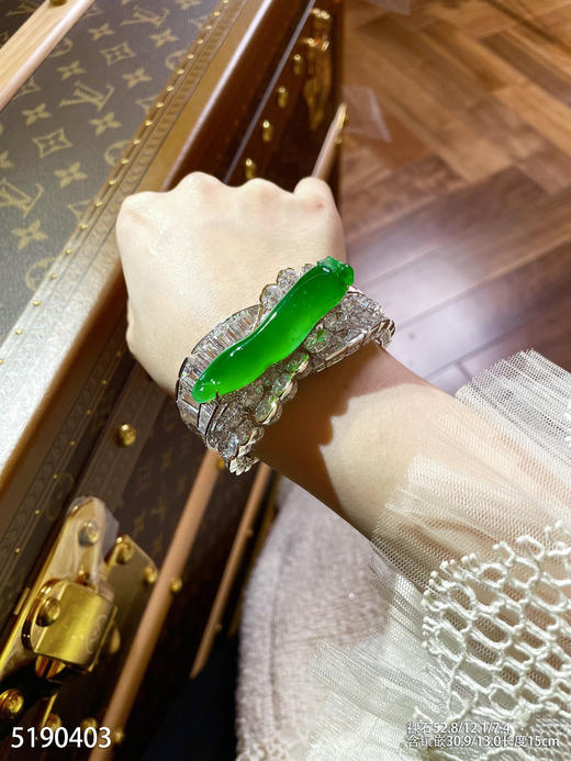 玻璃种黄阳福瓜手镯【5190403】具体价格微信咨询 商品图4