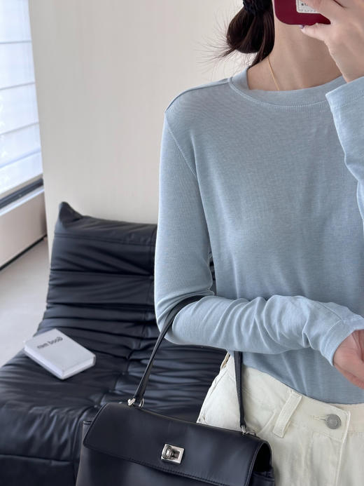 品牌伊士曼NAIA醋酸美雅碧保暖天丝羊毛中线打底衫 商品图9