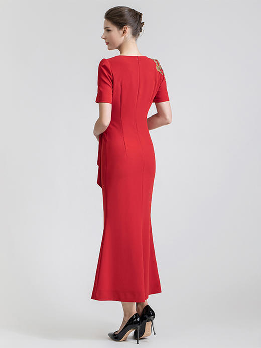 LIZZY{婚宴}精致优雅高定重工礼服连衣裙7435 商品图3