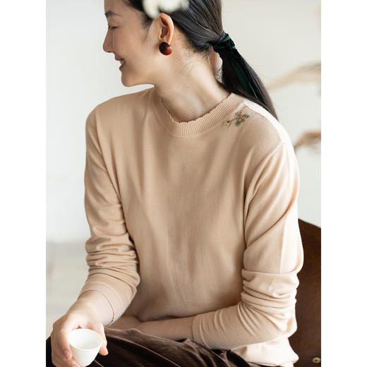 牧衣游原创 手工刺绣棉羊毛套头衫 限量福利款 风暖不支持会员折 商品图2