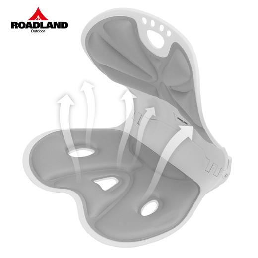 洛得兰德人体工学护姿椅（可折叠）灰色LD-YD101—rxs 商品图1