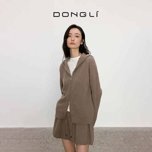 东黎 • 我不被驯化 雅逸 山羊绒女士秋季连帽开衫 5374 商品图3