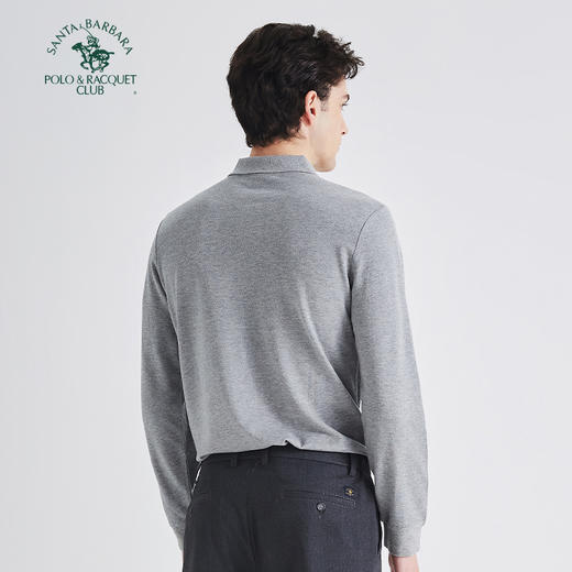【大都会店】圣大保罗 基础款莫黛棉珠地长袖POLO衫-PS25KT101M 商品图1