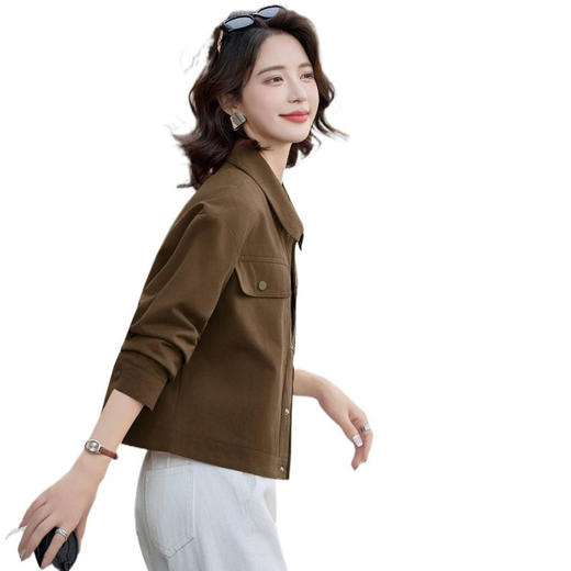 现货秒发秋冬新款韩版时尚学院风休闲宽松外套百搭女短外套 商品图4