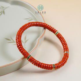 南红单圈-精工药片直切手串