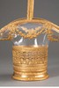 【已售】独角鹿西洋古董19世纪末法国出品蝴蝶结藤蔓主题铜鎏金精雕装饰水晶花果篮 商品缩略图5