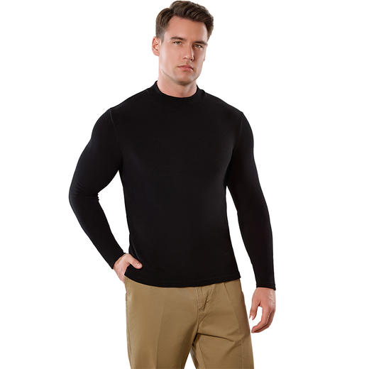 山羊绒倍暖系列男女士打底衫 商品图4