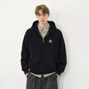 714street潮牌加绒半拉链连帽卫衣男2025秋冬情侣款落肩宽松帽衫 商品缩略图0