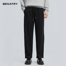 贝纳川2025秋季新品阔腿针织休闲裤ECF332004