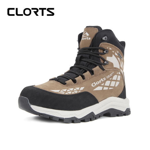 CLORTS洛弛红 头层牛皮 全防水 减震耐磨 徒步登山鞋3A020 商品图1