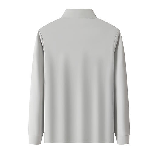 半身缘男装 秋季抗静电7A抗菌半拉链POLO衫592 商品图11