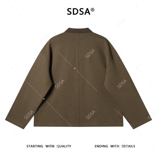 OAS932SDSA男士秋冬新款痞帅男装复古简约长袖polo衫百搭街头时尚上衣 商品图5