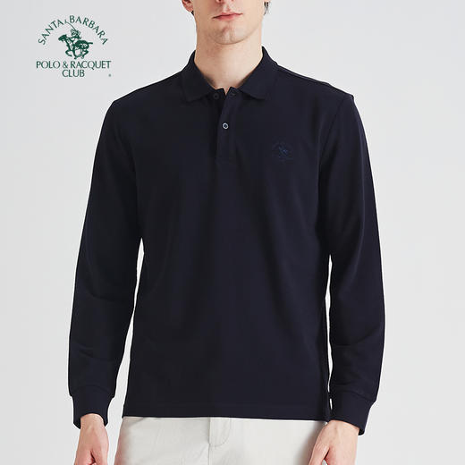 【大都会店】圣大保罗 基础款莫黛棉珠地长袖POLO衫-PS25KT101M 商品图7