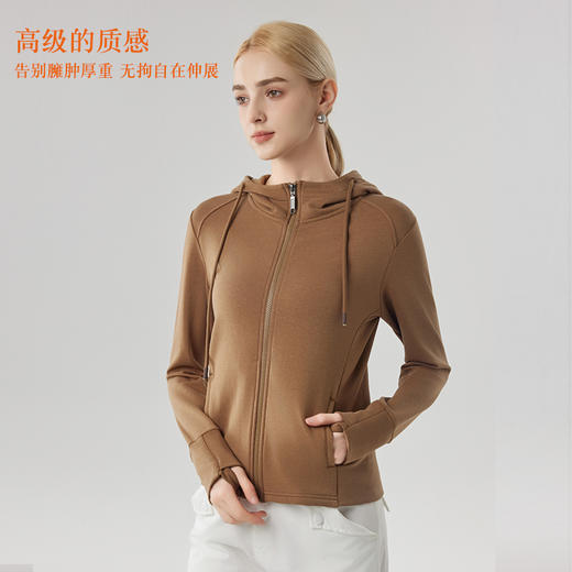 【合作款】女砂洗全拉链帽衫 商品图1