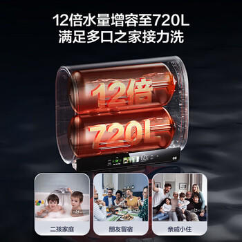 海尔【小蓝瓶净肤洗BK5】电热水器60升 双胆扁桶富锶汤泉 锆金全瓷3300W速热家用一级能效 商品图5