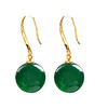 丁摩 高级感绿玛瑙耳坠复古宫廷风耳环时尚小众耳饰品5ZF-2938 商品缩略图4