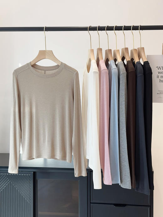 品牌伊士曼NAIA醋酸美雅碧保暖天丝羊毛中线打底衫 商品图11