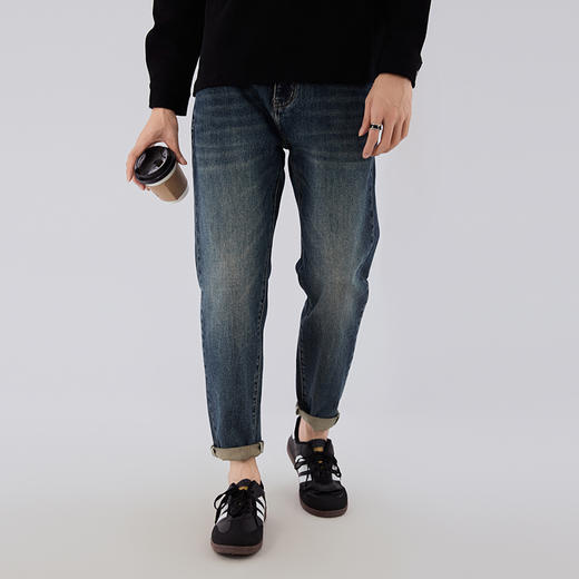 【断码清仓】HX 秋季水洗萝卜牛仔长裤简约百搭Z201530001101 商品图1