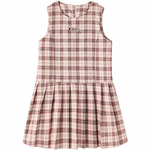 笛莎Deesha 童装女童连衣裙2025冬新款女童学院风格子背心裙 商品图4