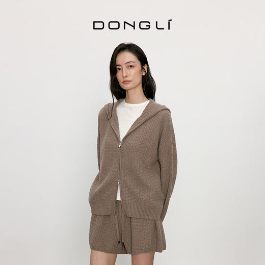 东黎 • 我不被驯化 雅逸 山羊绒女士秋季连帽开衫 5374 商品图4
