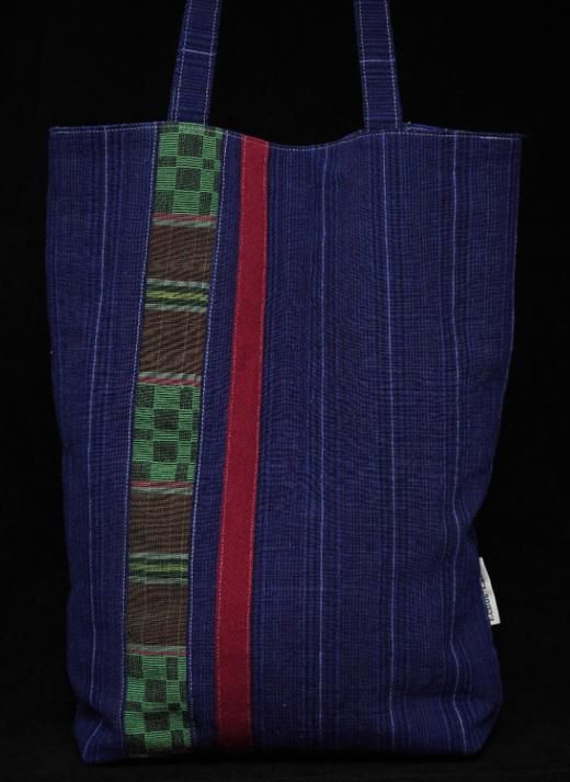 回声Echos/ 牛仔蓝撞色单肩包【可双面背】 商品图0