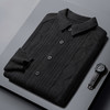 男士春秋季开衫 新款休闲男装翻领百搭针织衫简约潮流毛衣外套 商品缩略图5