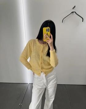 TY351-赛琳针织镂空开衫（PG*MM）