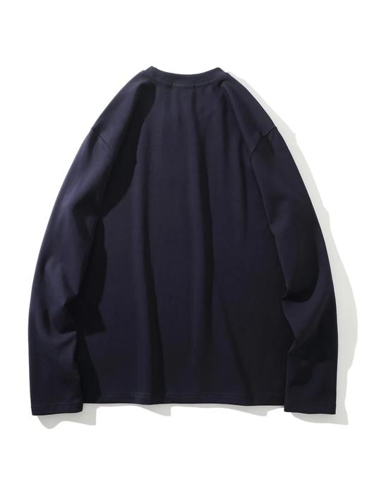 270克双面水柔棉弹力圆领打底衫 简约纯色百搭休闲直口长袖T！男女都可穿！ 商品图2