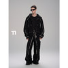 启世录TIWILLTANG“黎曜墨序 ”撞色螺纹卫衣裤子套装 商品缩略图3