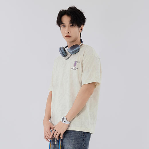 【新品上新】HX 春秋季圆领短袖T恤C102530020101/02 商品图3