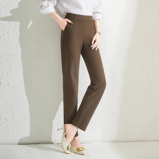 QYM 5222-Y时尚新款小脚裤高腰口袋哈伦裤休闲裤 商品图2