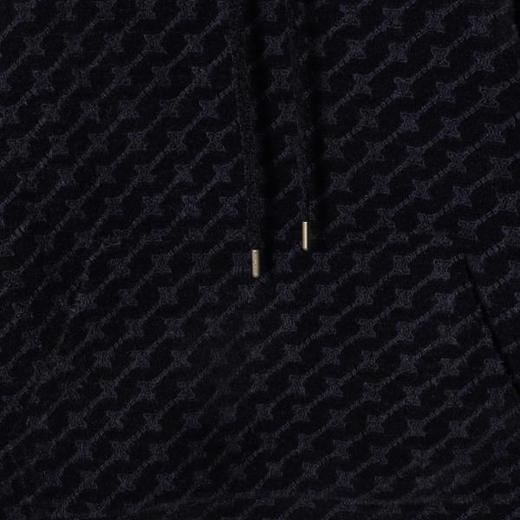 WY1189SDSA男士秋冬新款痞帅男装撞色提花斜纹绒毛设计抽绳连帽卫衣百搭 商品图3