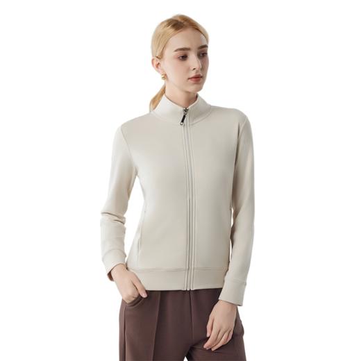 【合作款】女砂洗全拉链立领外套 商品图3